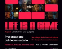 Presentazione del documentario "Life is a game" Presentazione del documentario "Life is a game"