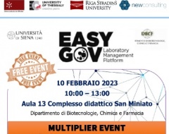 Piattaforma Easy Gov: Multiplier Event and Pilot Test – Laboratory Management Platform"