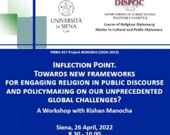 Workshop “Inflection point. Towards new frameworks for engaging religion in public discourse and policymaking on our unprecedented global challenges”