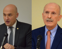Il rettore Frati e il direttore generale dell’Azienda ospedaliera universitaria senese, Valtere Giovannini Il rettore Frati e il direttore generale dell’Azienda ospedaliera universitaria senese, Valtere Giovannini