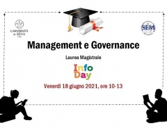 InfoDay per il corso di laurea magistrale in Management e Governance InfoDay per il corso di laurea magistrale in Management e Governance