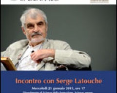incontro Serge Latouche