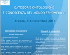 thumb "Categorie ontologiche e conoscenza del mondo fenomenico"