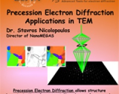 locandina “Precession Electron Diffraction Applications in TEM”