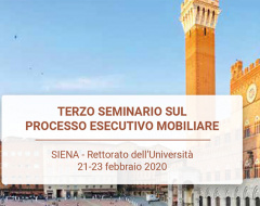 Terzo seminario sul processo esecutivo mobiliare Terzo seminario sul processo esecutivo mobiliare