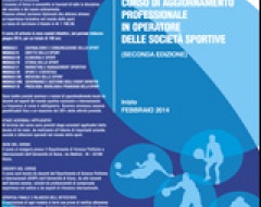Corso operatore società sportive
