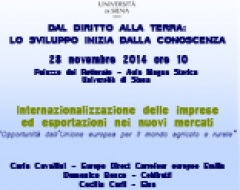 "Dal diritto alla terra: lo sviluppo inizia dalla conoscenza"