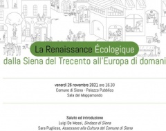 "La Renaissance Écologique. Dalla Siena del Trecento all'Europa di domani"
