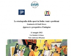 Seminario “La storiografia dello sport in Italia: temi e problemi” Seminario “La storiografia dello sport in Italia: temi e problemi”