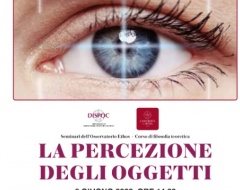 Arezzo: seminario "La percezione degli oggetti" Arezzo: seminario "La percezione degli oggetti"