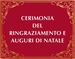 Cerimonia del ringraziamento e degli auguri