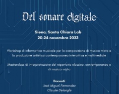Workshop “Del Sonare Digitale” Workshop “Del Sonare Digitale”
