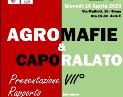 presentazione del settimo rapporto  "Agromafie e caporalato"
