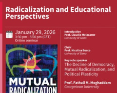 Webinar "Radicalization and Educational Perspectives January"
