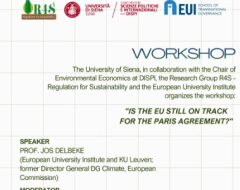 Workshop “Is the EU still on track for the Paris Agreement?”
