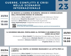 Webinar “Di nuovo la guerra in Europa” Webinar “Di nuovo la guerra in Europa”