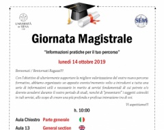 Giornata magistrale della Scuola di Economia e management Giornata magistrale della Scuola di Economia e management