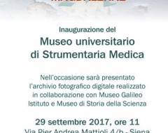 Inaugurazione del museo universitario di Strumentaria medica