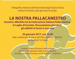 Giornata di studio "La nostra pallacanestro"