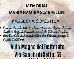Memorial "Maria Ramira Scarpellini" - Rassegna coristica Memorial "Maria Ramira Scarpellini" - Rassegna coristica