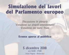 Simulazione dei lavori del Parlamento europeo Simulazione dei lavori del Parlamento europeo