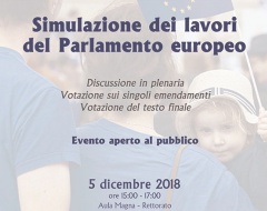 Simulazione dei lavori del Parlamento europeo