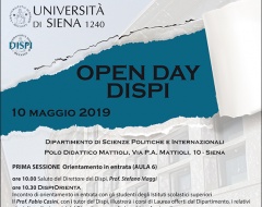 Open Day dipartimento di Scienze politiche e internazionali Open Day dipartimento di Scienze politiche e internazionali