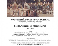 Lezione magistrale del prof. Erik Jayme