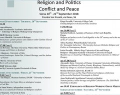 Convegno "Religion and Politics. Conflict and Peace"