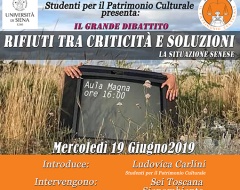 Il grande dibattito - Rifiuti tra criticità e soluzioni: la situazione senese Il grande dibattito - Rifiuti tra criticità e soluzioni: la situazione senese