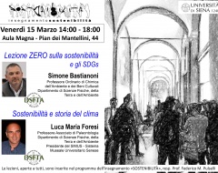 Giornata inaugurale del corso di Sostenibilità Giornata inaugurale del corso di Sostenibilità