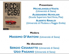 presentazione del volume “Ricchi per caso" presentazione del volume “Ricchi per caso"