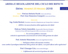 Convegno "Arera e regolazione del ciclo dei rifiuti"