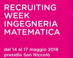 Recruiting week di Ingegneria e Matematica Recruiting week di Ingegneria e Matematica