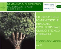 Seminario "Gli orizzonti delle fonti energetiche rinnovabili" Seminario "Gli orizzonti delle fonti energetiche rinnovabili"