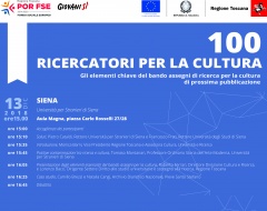 100 Ricercatori per la cultura 100 Ricercatori per la cultura