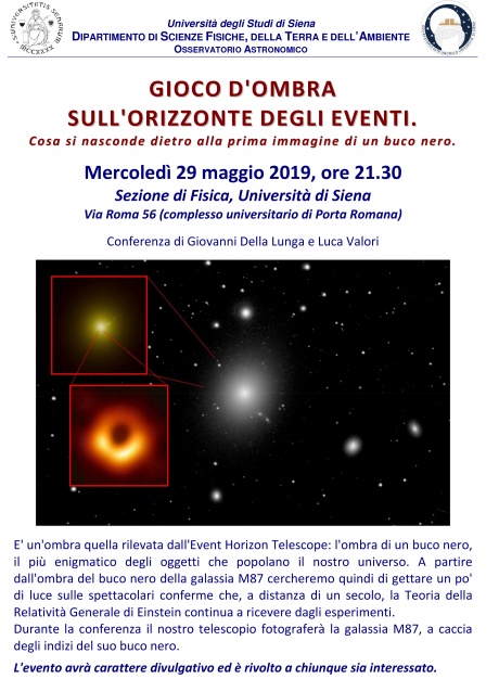 Gioco d'ombra sull'orizzonte degli eventi Gioco d'ombra sull'orizzonte degli eventi