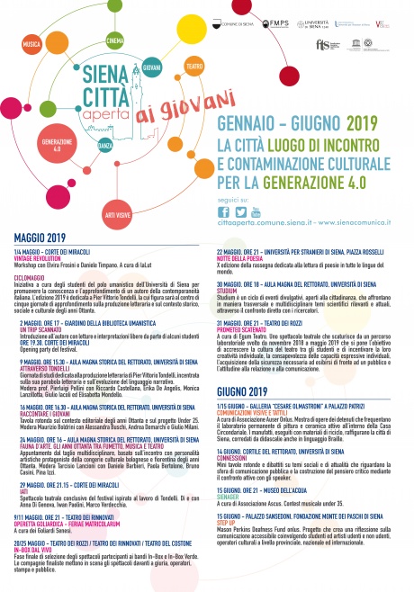 eventi maggio Siena Città aperta