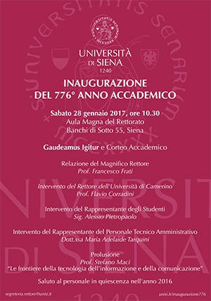 Inaugurazione del 776° a.a.