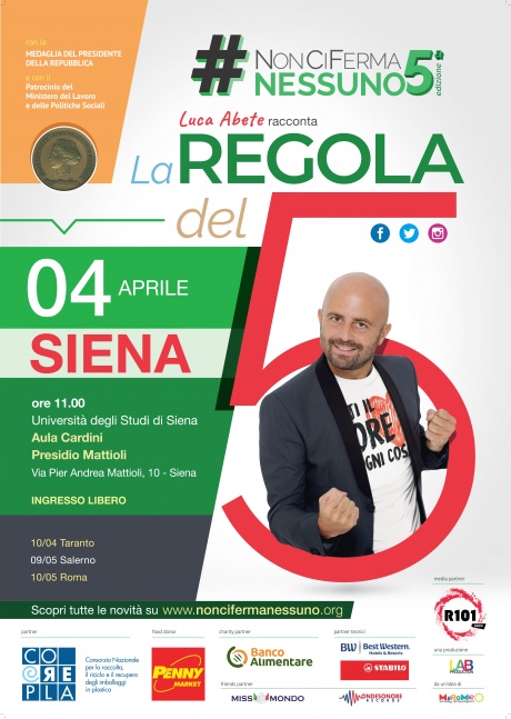 locandina #NonCiFermaNessuno