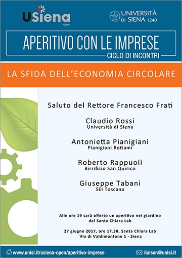 "Economia circolare" - Aperitivo con le imprese