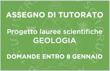 Bando per 1 assegno di tutorato: progetto lauree scientifiche - Geologia