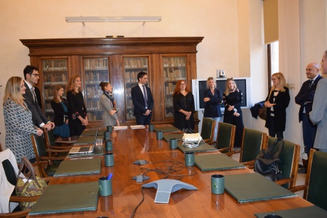 Un momento delal forma dell'accordo fra Mps e Università di Siena (18/10/2019)