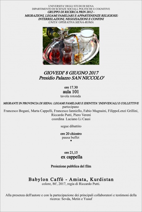 tavola rotonda "Migranti in provincia di Siena"