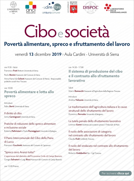 Convegno "Cibo società"