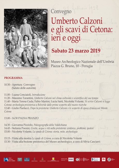convegno "Umberto Calzoni e gli scavi di Cetona: ieri e oggi" convegno "Umberto Calzoni e gli scavi di Cetona: ieri e oggi"