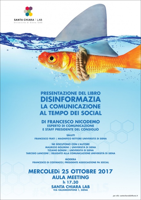 Presentazione libro "Disinformazia. la comunicazione al tempo dei social"