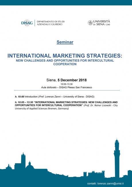  Seminario "International Marketing Strategies"