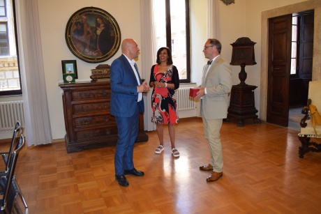 Il rettore e la dott.ssa Poggialini incontrano il presidente dello Iona College