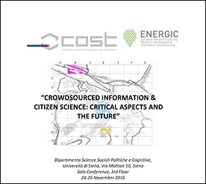 Workshop "Crowdsourced information&citizen science: critical aspects and the future"